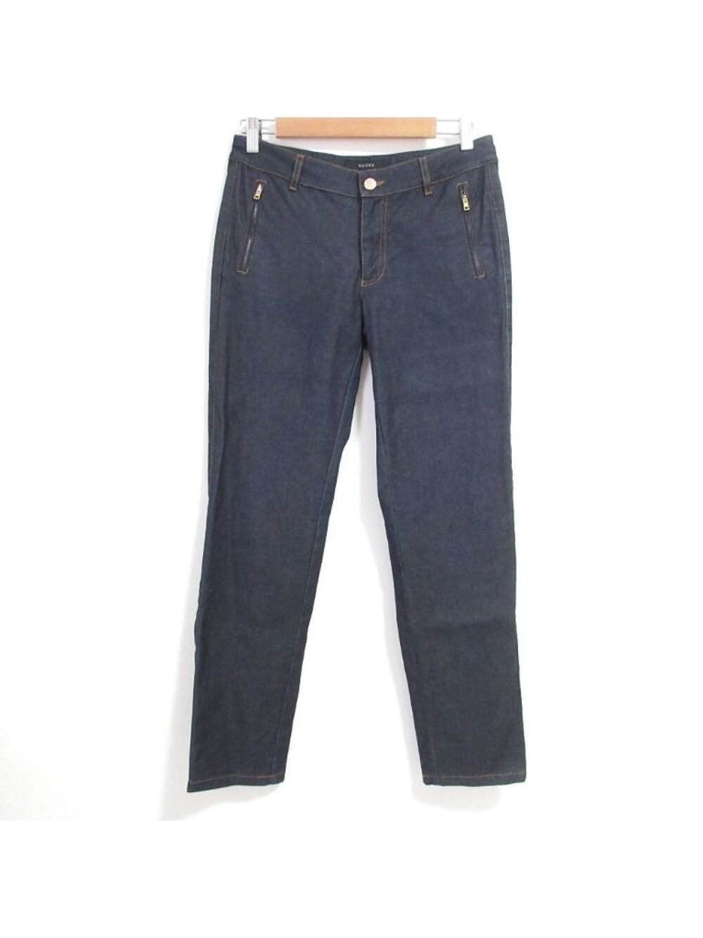 Gucci Era Zip Pocket Denim Pants 40 Indigo Blue-ish Color